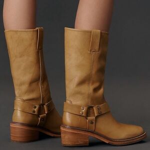 Frye Kate Harness Pull On Leather Boots Banana | Women’s Size 8